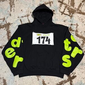 Red Letters Race To Jesus Hoodie Size XL Streetwear Marathon